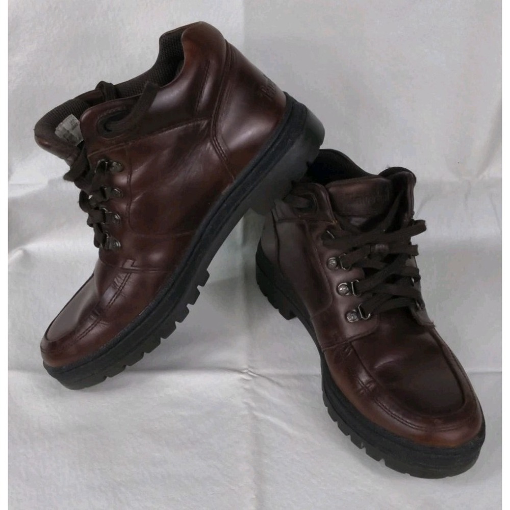 Vintage Timberland 69035 Men's Brown Leather Mid-top Chukka Boots 9.5M